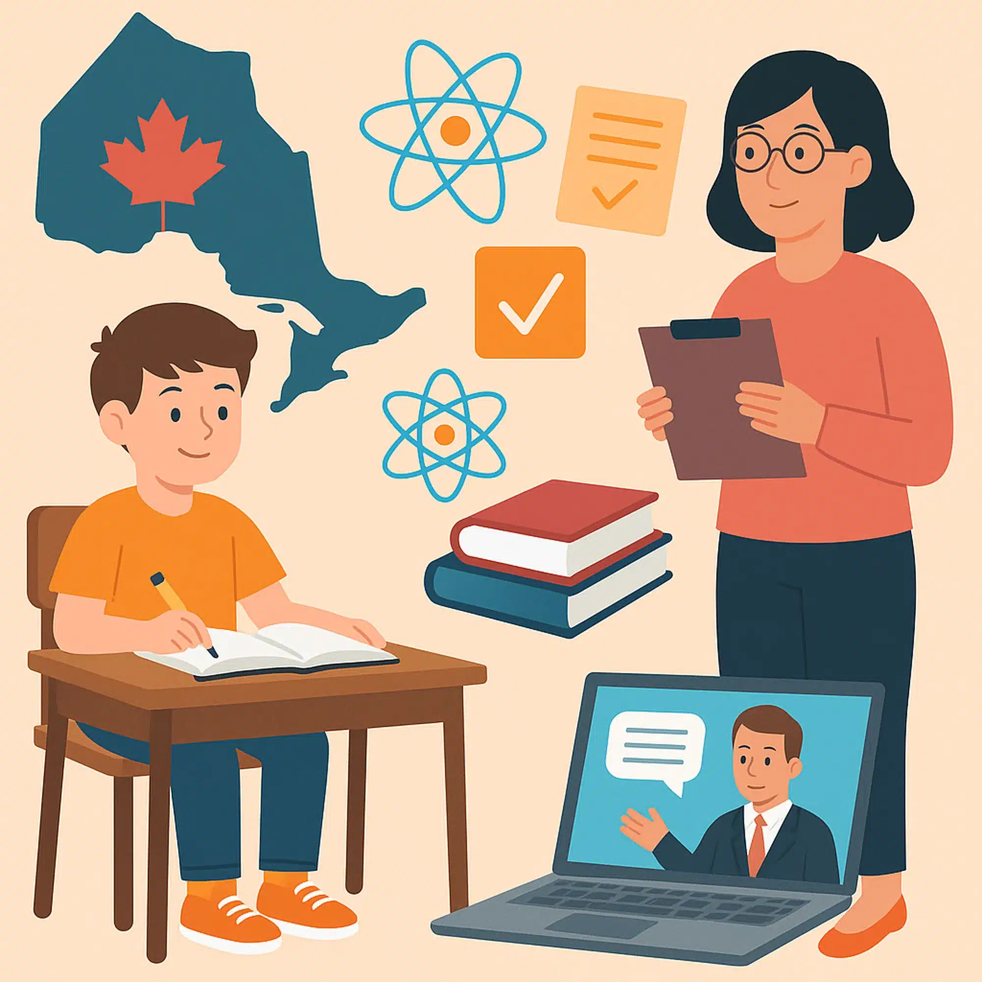 teacher and student graphic 